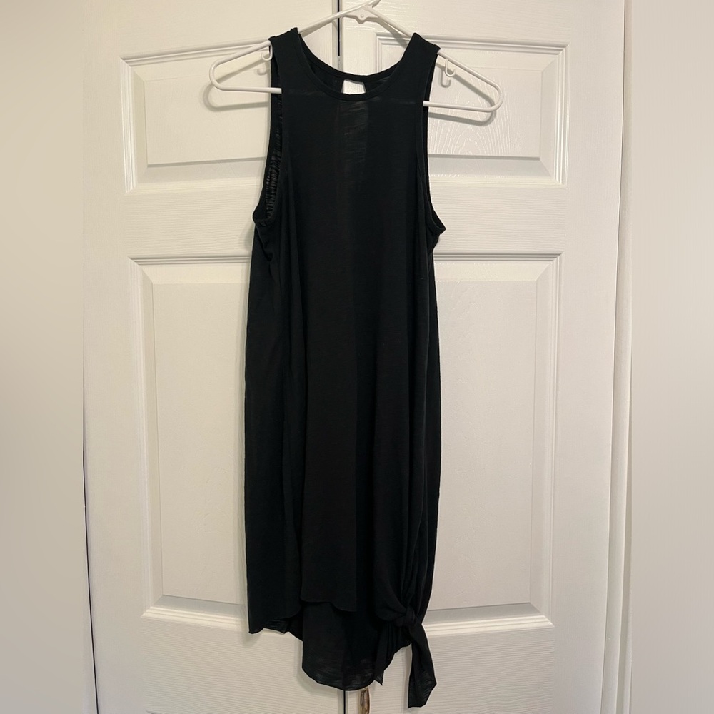 BECCA by Rebecca Virtue Black Beach Date Knot Swim Cover-Up Dress